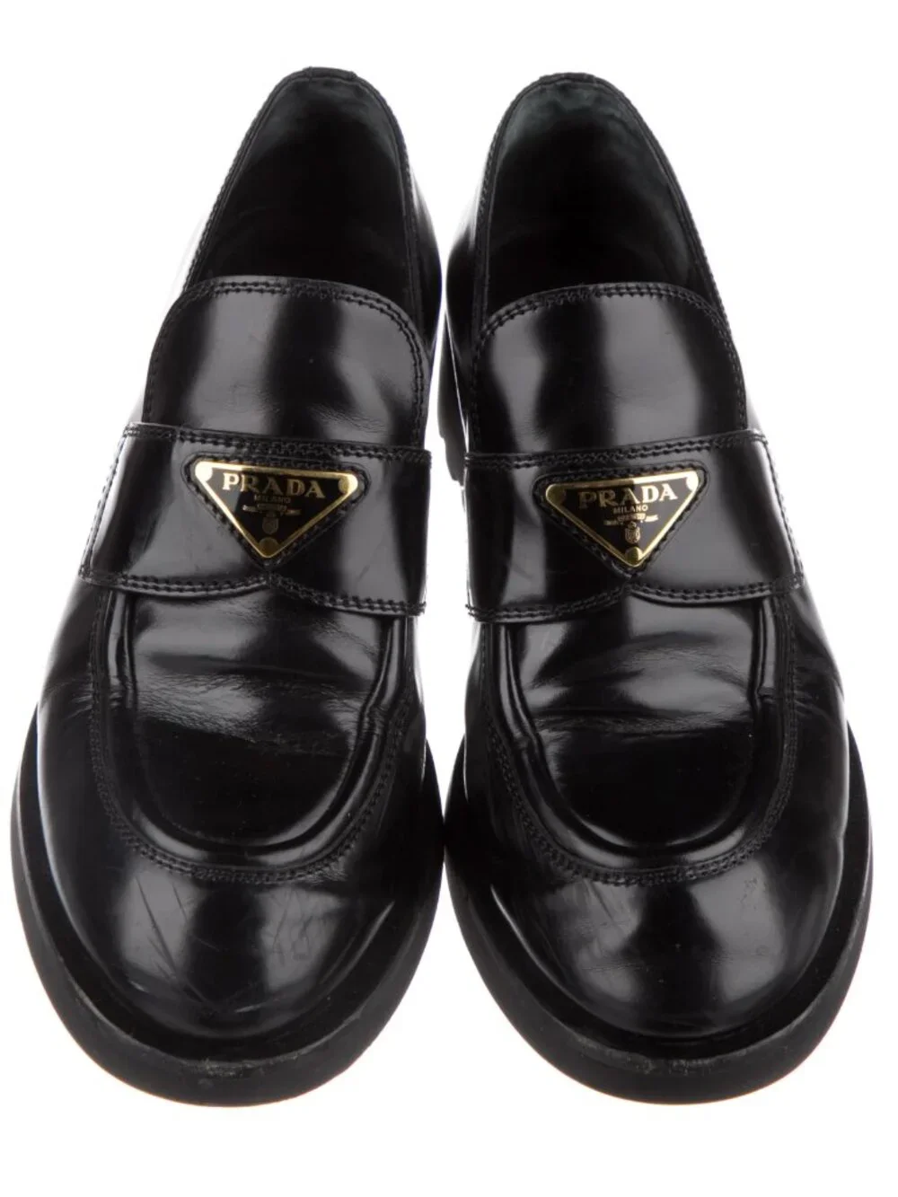 Prada Leather Oxfords / Loafers - Picture 1 of 9